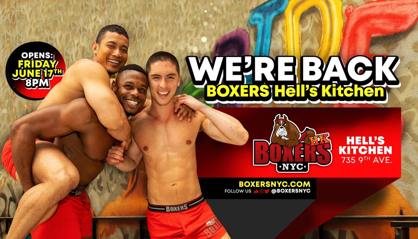 BOXERS HELL'S KITCHEN GRAND REOPENING